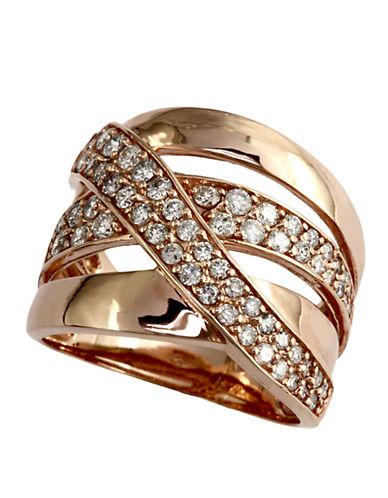 Effy Final Call Diamond And 14k Rose Gold Ring