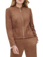 Tommy Hilfiger Zip Faux Suede Jacket