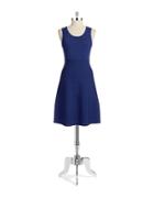 Anne Klein Knit Fit-and-flare Dress
