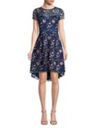 Adrianna Papell Floral High-low Fit-&-flare Dress