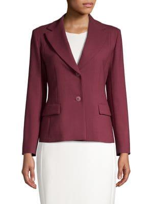 Max Mara Studio Cacao Tailored Button Blazer