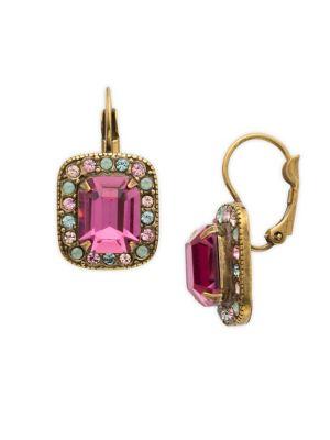 Sorrelli Radiant Sunrise Opulent Crystal Octagon Drop Earrings