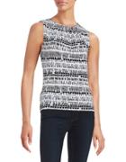 Calvin Klein Pleated Knit Shell