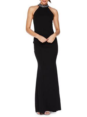 Quiz Embellished Fishtail Gown