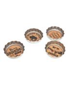 Godinger Beer Cap 4-piece Coaster Set