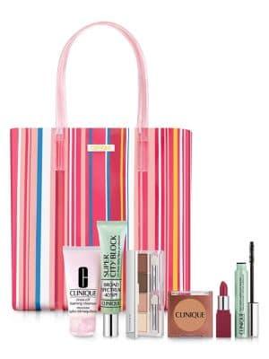 Clinique Beach Bag Beauty And Skin Care Essentials 7-piece Set - $130 Value