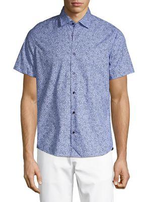 Boss Regular-fit Floral Button-down Shirt