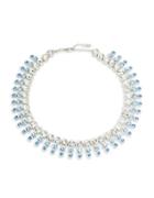 Carolee Something Blue Two-tone Studded Collar Necklace