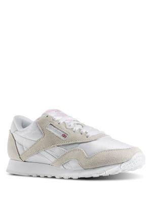 Reebok Women's Classic Nylon Suede Ripstop Sneakers