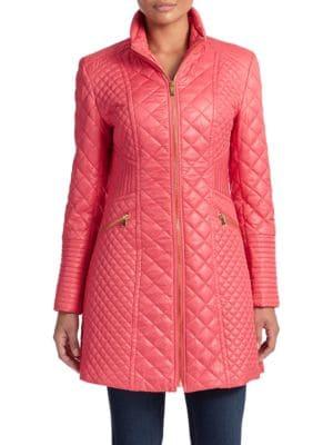 Via Spiga Diamond Quilted Puffer Coat