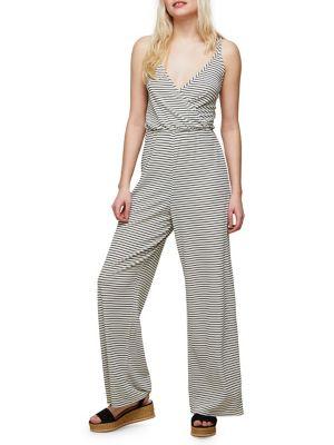 Miss Selfridge Striped Wide-leg Jumpsuit