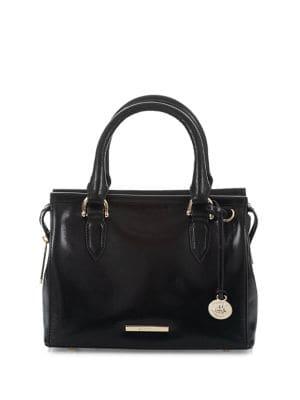 Brahmin Mini Schooner Leather Satchel
