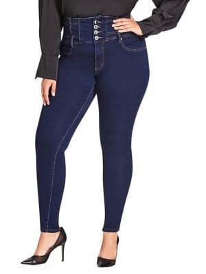 City Chic Plus Jean Harley High-rise Jeans