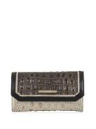 Brahmin Crestview Collection Soft Checkbook Colorblock Embossed Leather Wallet