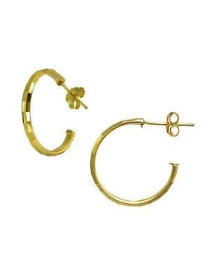 Lord & Taylor C-hoop Earrings