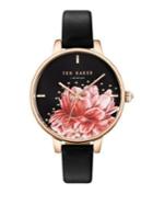 Ted Baker London Kate Stainless Steel And Leather-strap Watch
