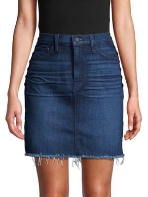 Hudson Jeans Lulu Lace-up Side Denim Skirt
