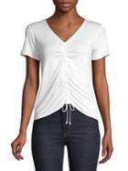 Design Lab Ruched-front Top