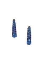 Vince Camuto Jewel Encrusted Sapphire Crystal Huggie Earrings