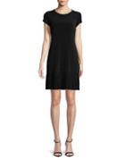 Calvin Klein Solid Pleated Dress