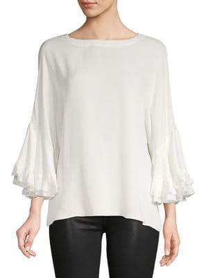 Kobi Halperin Ruffled Popover Blouse