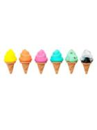 Sunnylife Set Of Six Ice Cream Silicone Glass Markers