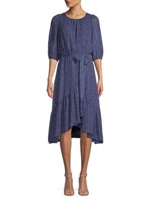Gabby Skye Printed High-low A-line Dress