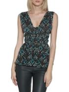 Walter Baker Will Bohemian-print Top