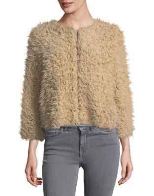 Bb Dakota Faux Fur Cropped Jacket