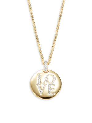 Nadri Beloved Love Token Crystal Pendant Necklace