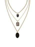 Laundry By Shelli Segal Three-row Mixed Pendant Necklace