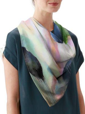 Vida Bloom Ix Silk Square Scarf