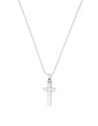 Alex And Ani Sterling Silver Cross Pendant Adjustable Necklace