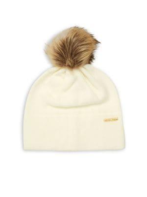 Michael Michael Kors Faux-fur Pom Knit Beanie