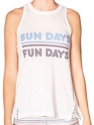 Pj Salvage Peachy Party Sunday Funday Tank Top