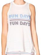 Pj Salvage Peachy Party Sunday Funday Tank Top