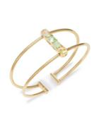 Nadri Palma Goldtone Flex Cuff Bracelet