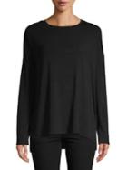 H Halston Vented High-low Top