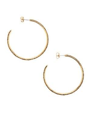Sole Society Dorado Crystal Hoop Earrings