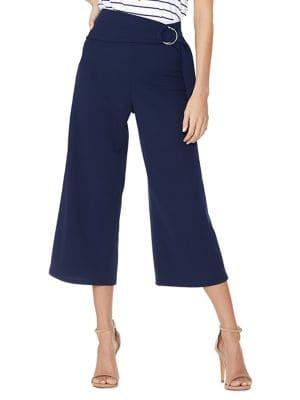Quiz D-ring Sash Scuba Crepe Culottes