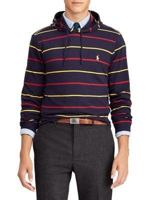 Polo Ralph Lauren Striped Cotton Hooded T-shirt