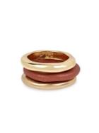 Robert Lee Morris Patina Bar Set Of 3 Sculptural Stackable Rings