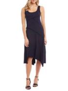 Karen Kane Seamed Handkerchief Hem Dress