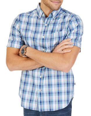 Nautica Sailor Plaid Short-sleeve Shirt
