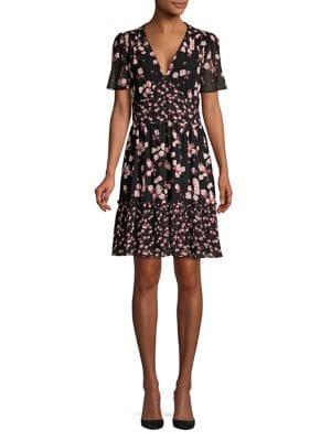 Michael Michael Kors Floral Fit-&-flare Dress