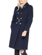 Miss Selfridge Double-breasted Military Coat