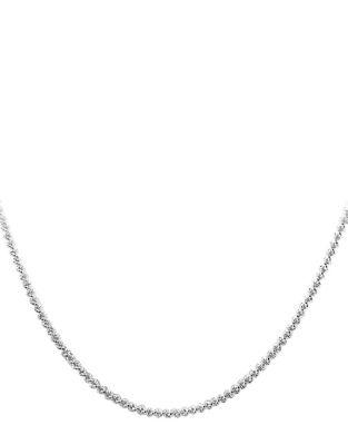 Lord & Taylor 20 Small Spike Sterling Silver Single Strand Necklace