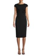 Max Mara Studio Ruched Front Sheath Dress