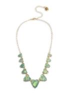 Betsey Johnson Heart Stone Frontal Necklace