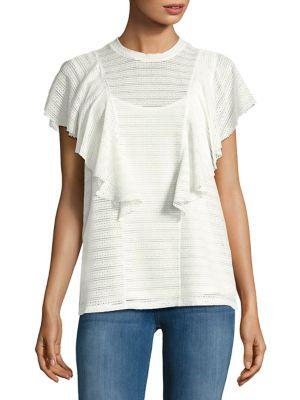 Vero Moda Cap-sleeve Ruffled Top